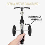 afneembare duwstang bij krijtgrijze Køvapää 2-in-1 loopfiets