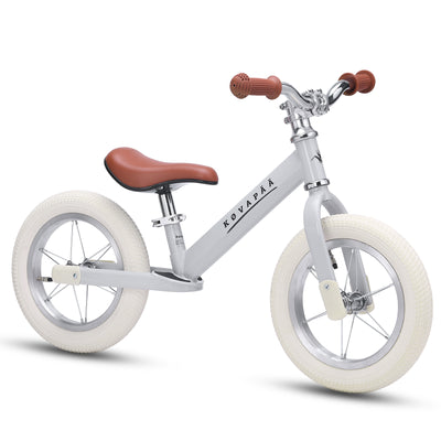 Køvapää loopfiets voor 2 jaar grijs zijaanzicht