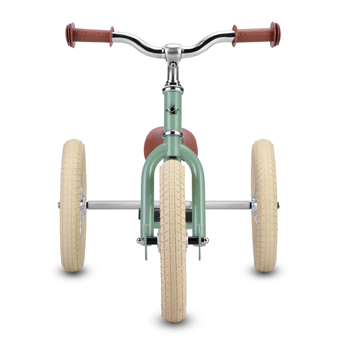 voorzijde Køvapää groene 2-in-1 loopfiets