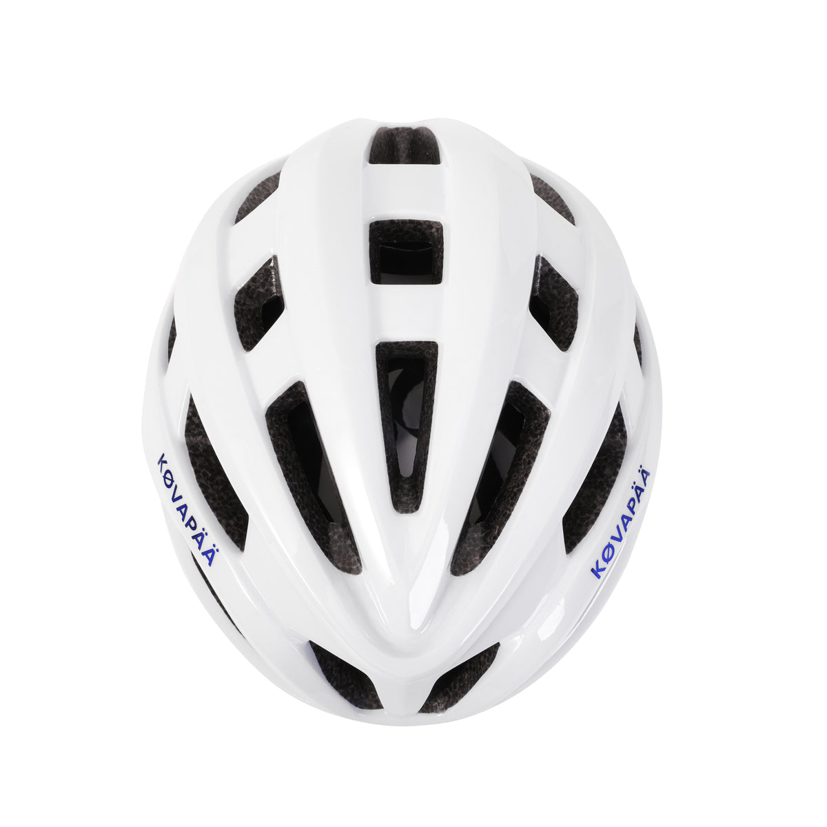 bovenaanzicht van Køvapää Salo helm in wit