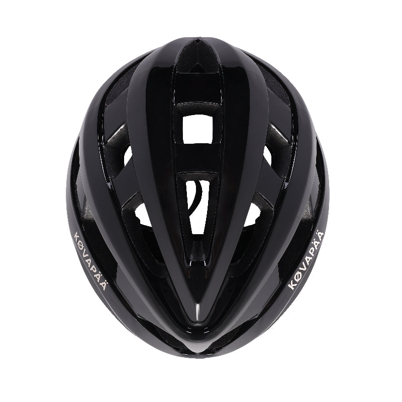bovenaanzicht van zwarte Køvapää Salo helm