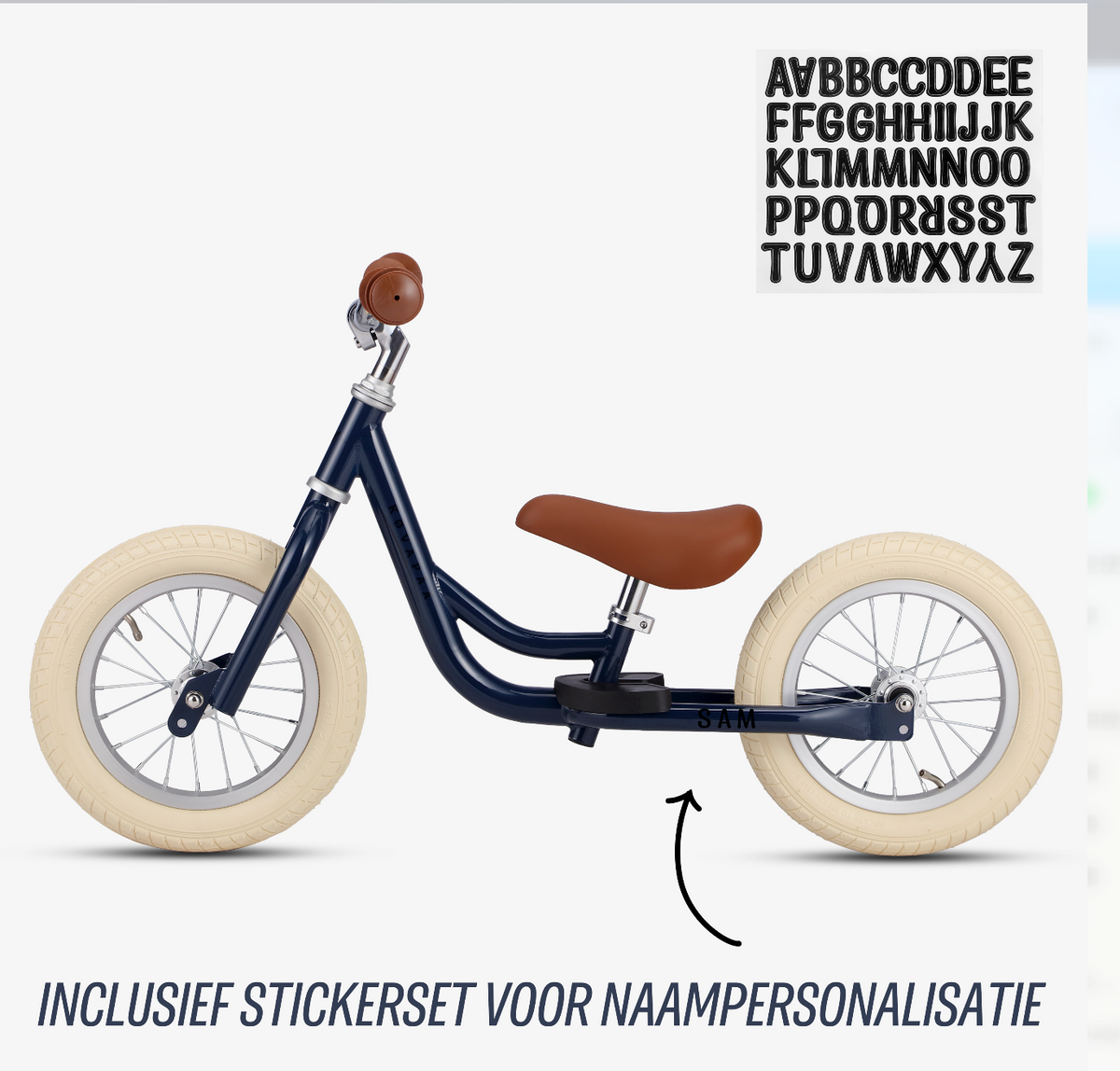 2 in 1 Loopfiets - Blauw