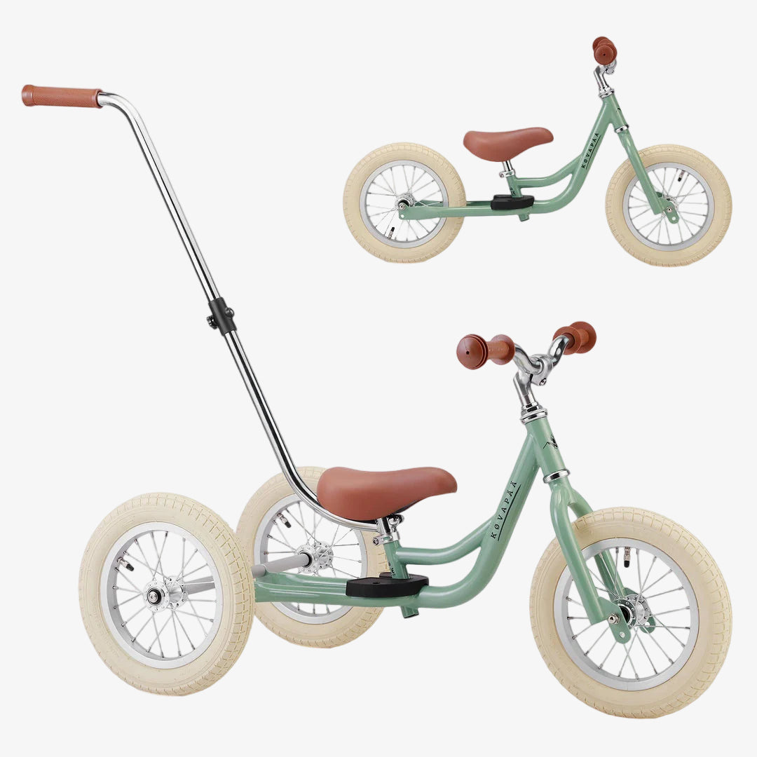 2 in 1 Loopfiets - Groen