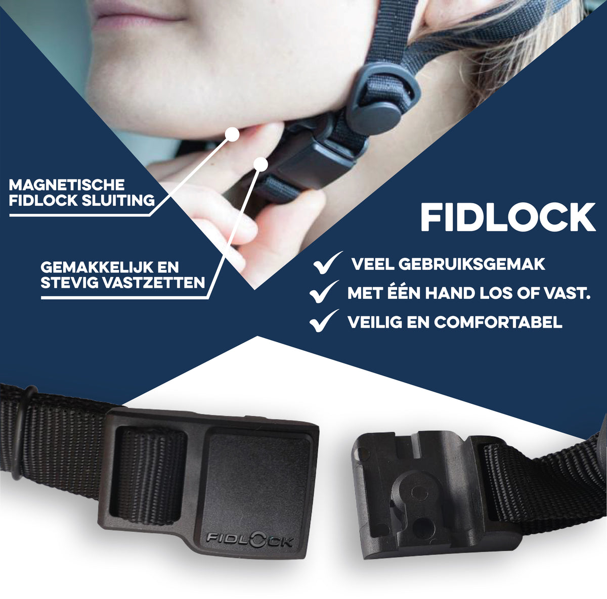 Fidlock magneetsluiting op Køvapää Espoo helm: veilig en eenvoudig te openen met één hand