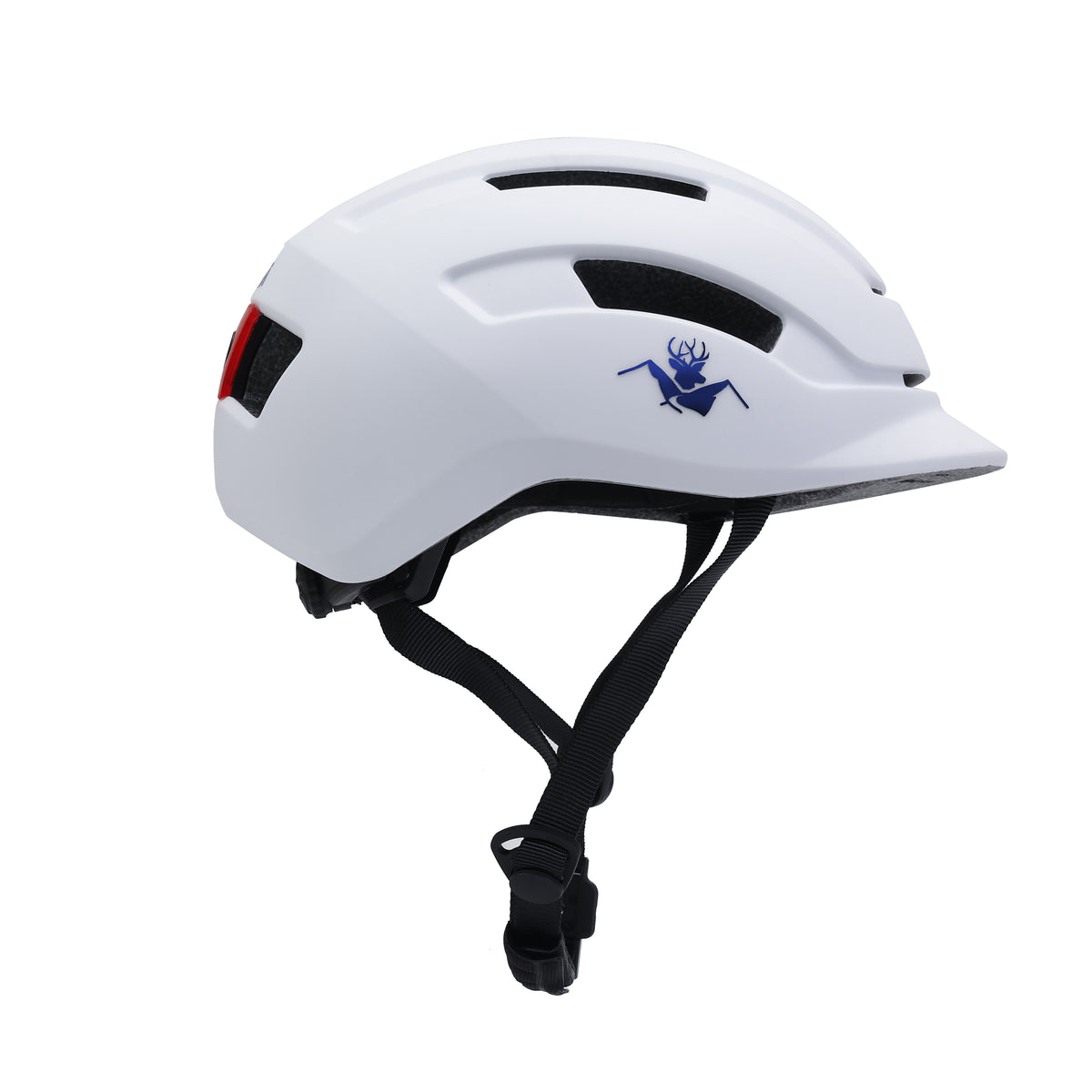 rechterzijaanzicht van Køvapää Espoo helm in wit