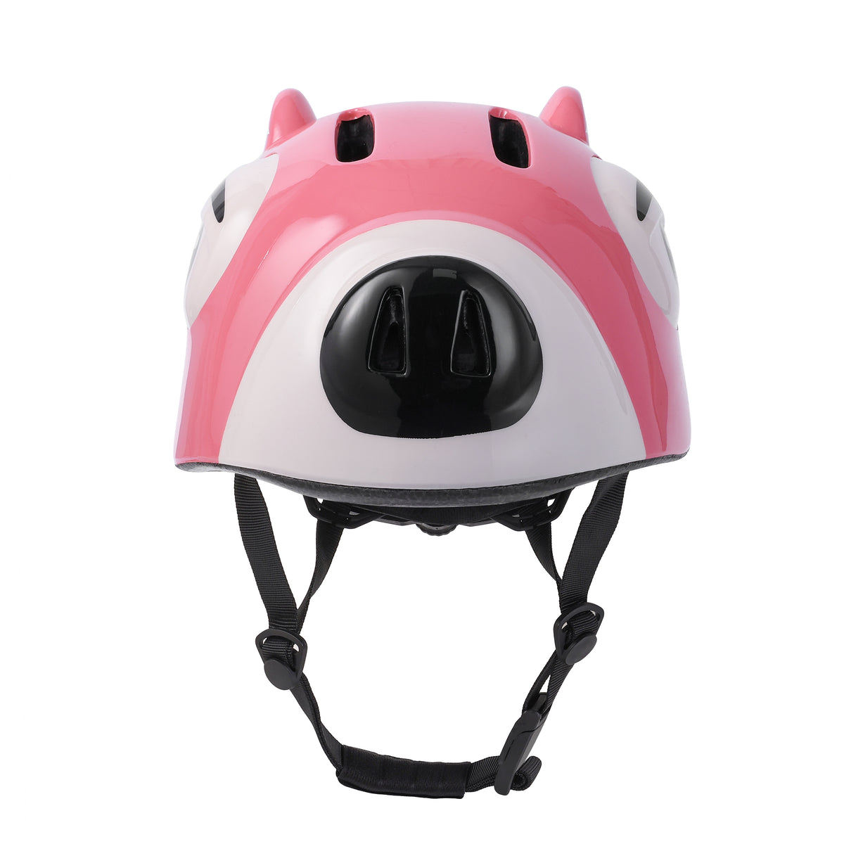 vooraanzicht van Køvapää roze wasbeer helm