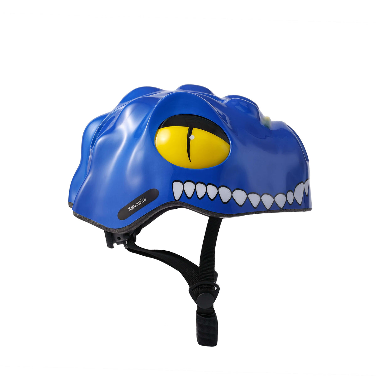 rechterzijaanzicht van Køvapää blauwe krokodil helm