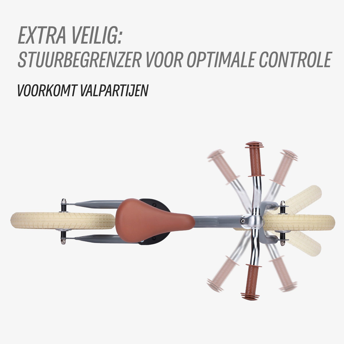 Loopfiets 2 in 1 - Grijs met mandje